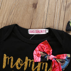 Newborn Letter Baby Girl Clothing Set