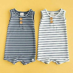 Pudcoco Cotton Striped Jumpsuit