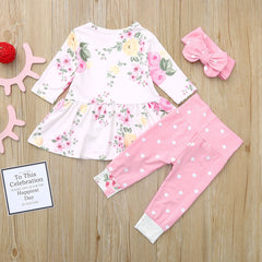 Floral Long Sleeve Baby Girl Set