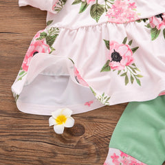 Floral Long Sleeve Baby Girl Set