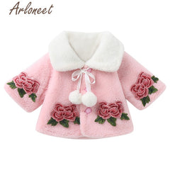 Cloak Flower Print Newborn Outwear