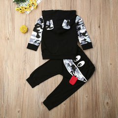 Cartoon Eye Pants Outfit Set