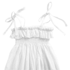 Casual Solid Sleeveless Baby Dress