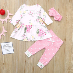 Floral Long Sleeve Baby Girl Set