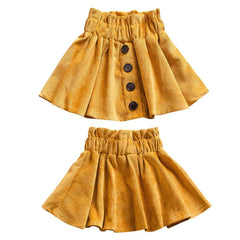 Elastic Waist Short Skirts