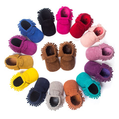 Suede Leather Baby Moccasins Shoes