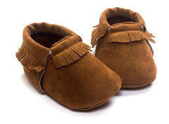 Suede Leather Baby Moccasins Shoes