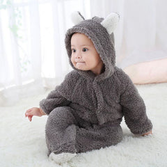 Cartoon Animal 3D Bear Ear Jumpsuit