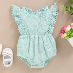 Baby Girls Bodysuit Floral Lace