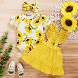 Summer Sunflower Outfits Set