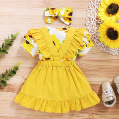 Summer Sunflower Outfits Set