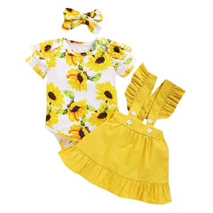 Summer Sunflower Outfits Set