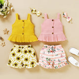 Newborn Ruffle Sleeveless Tops