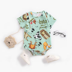 Newborn cartoon printing outfits