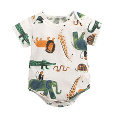 Newborn cartoon printing outfits