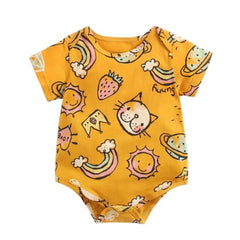 Newborn cartoon printing outfits