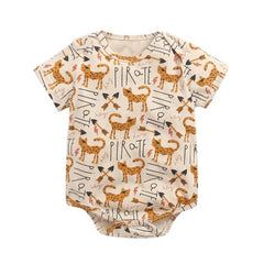 Newborn cartoon printing outfits