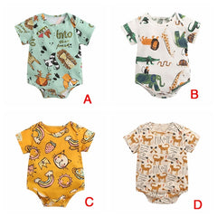 Newborn cartoon printing outfits