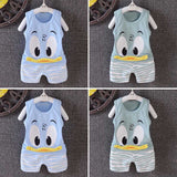 Cartoon Vest Outfits Set