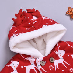 Christmas Cartoon Warm Hooded