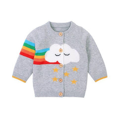 Rainbow Cardigan Casual Outerwear