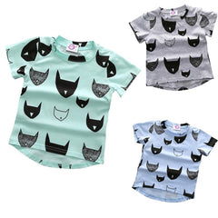 Cartoon Bat Cotton T Shirt