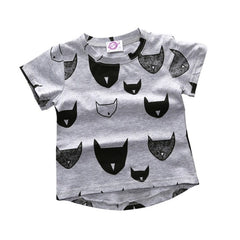 Cartoon Bat Cotton T Shirt